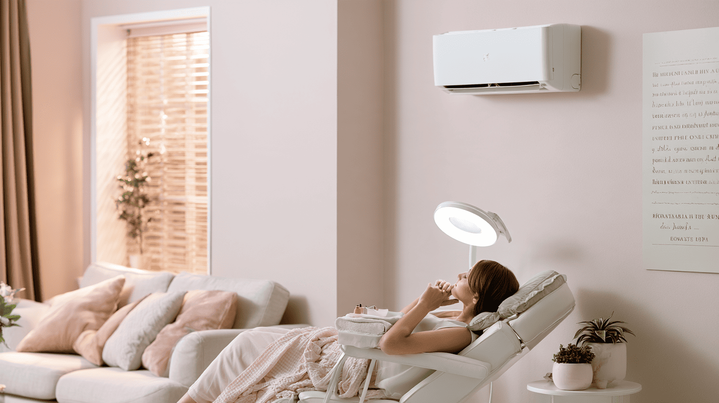 Behandelruimte met airco